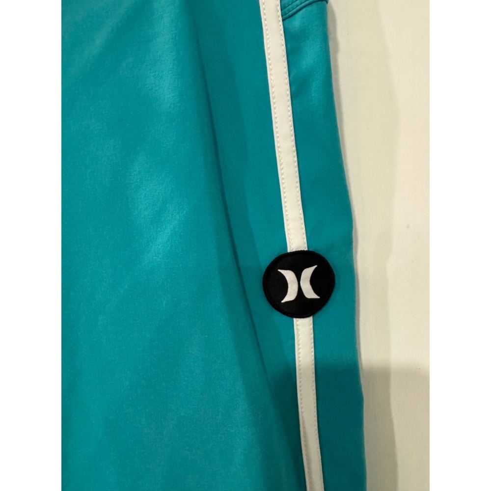 Hurley Phantom Mens 31 Board Shorts Teal Aqua Colorblock CJ5090-323 Surf Trunks - Picture 2 of 11